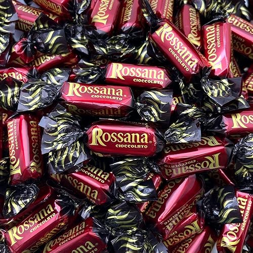 Fida Rossana - Caramelo duro relleno italiano, sabor chocolate, bolsa de 24 onzas