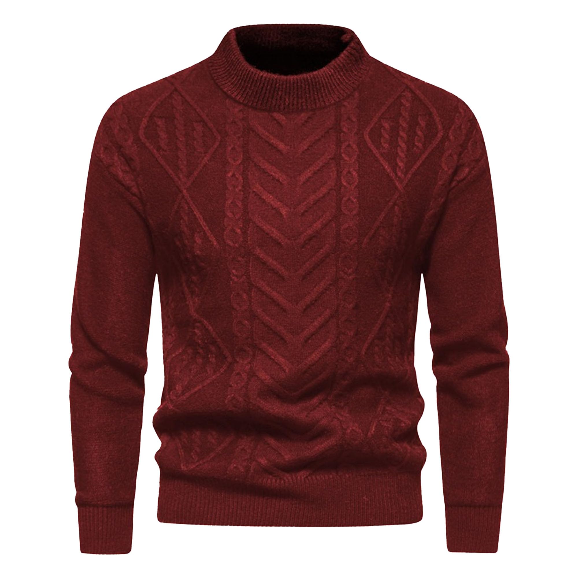 Pull fin chaud côtelé homme en tricot texturé rétro chic - 8