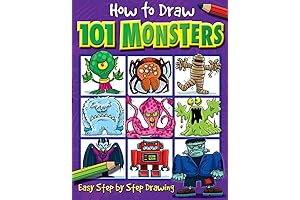 How to Draw 101 Monsters: Easy Step-by-Step Drawing for Kids