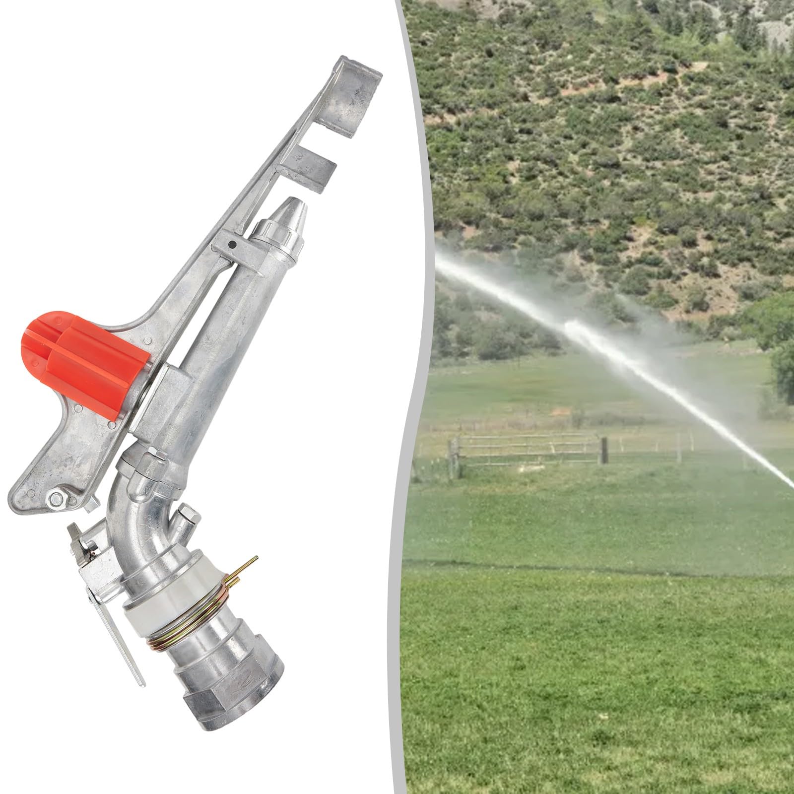 Outdoor-Wassersprinkler für Bauernhof, Garten, 360 Grad drehbar, verstellbar, Bewässerungssprinkler, Innengewinde, große Abdeckreichweite Sprinkler