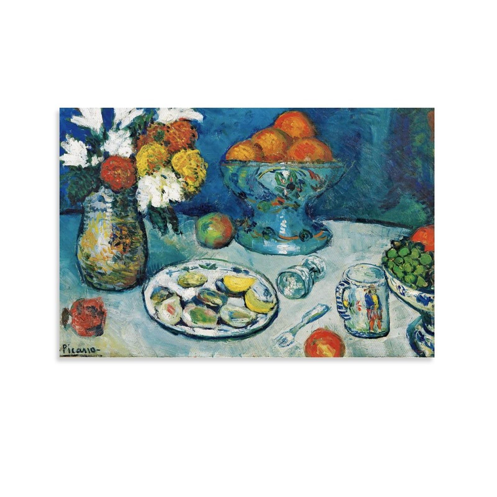 Amazon｜Pablo Picasso パブロ・ピカソ「静物（デザート）」 アート