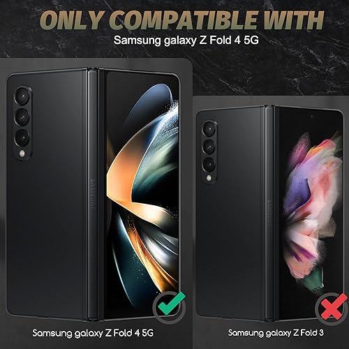Miniatura 2 de Orzero (2 juegos de 4 paquetes compatibles con Samsung Galaxy Z Fold 4 5G, 2 protectores de pantalla frontal de poliuretano termoplástico (TPU) y 2