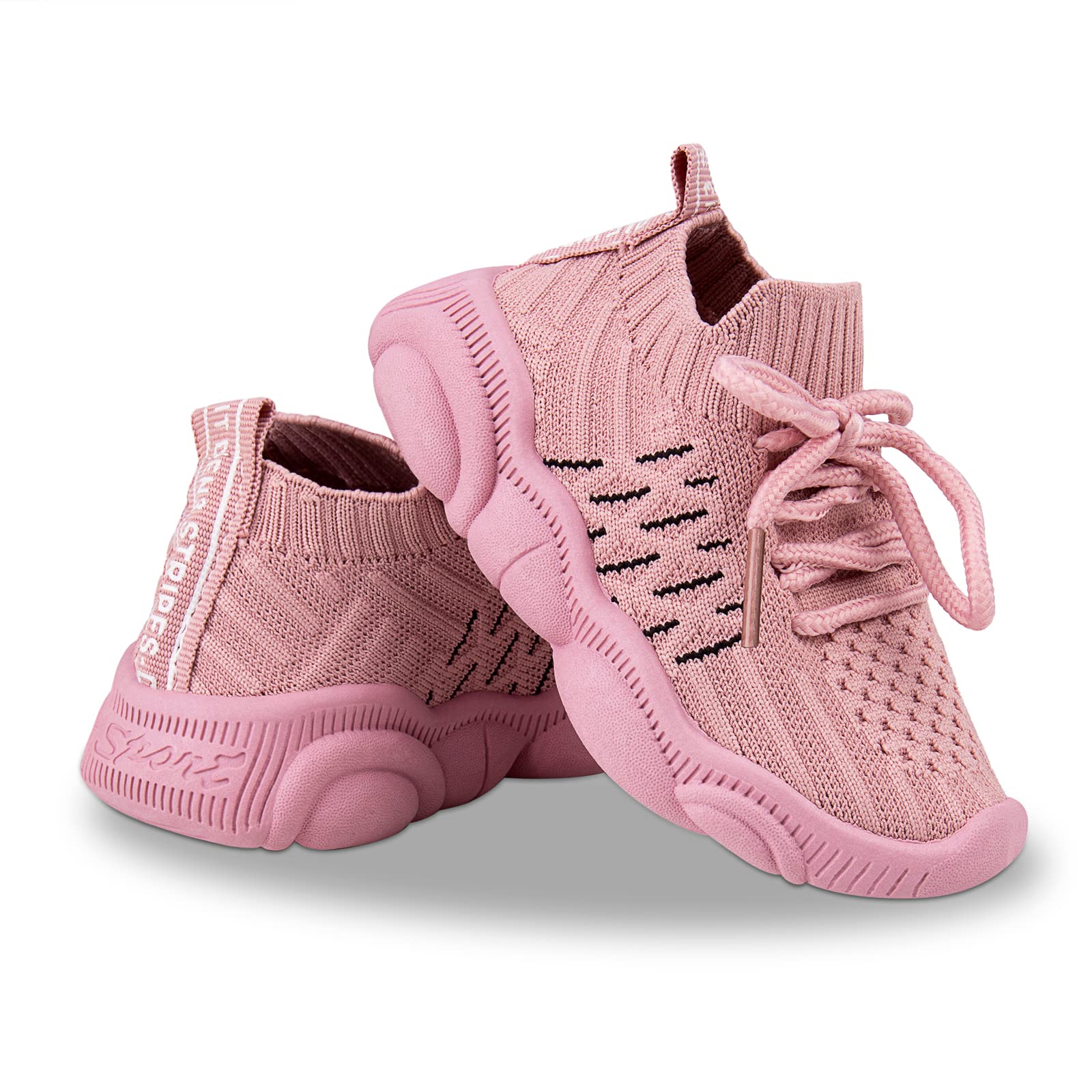 Toddler Baby Girls Boys Tennis White Walking Barefoot Slip on Shoes 18-24 Months Size 5 Wide Toe Box Summer Soft Sole Flexible Dinosaur Cheer Shoes