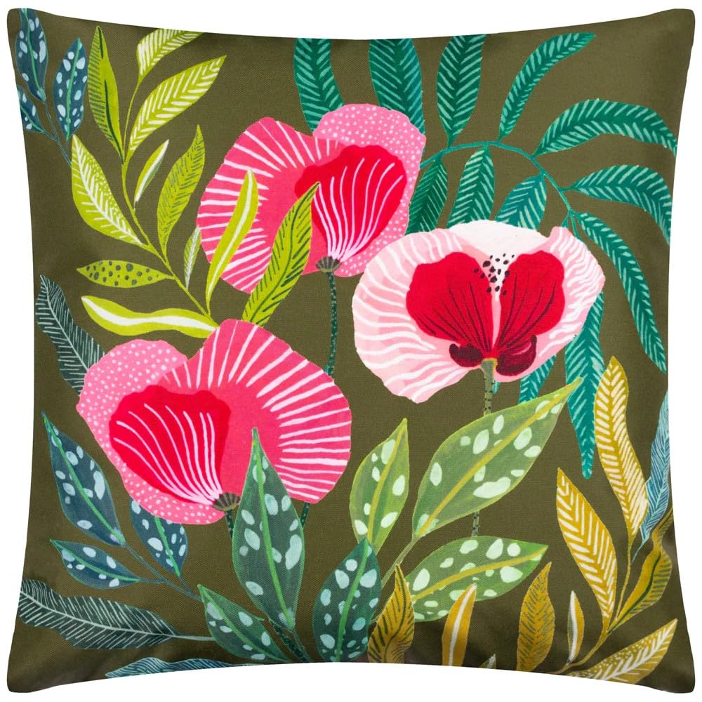 Furn. Olive Wylder Nature House Of Bloom Poppy Outdoor Cushion Cover,,43 X 43Cm