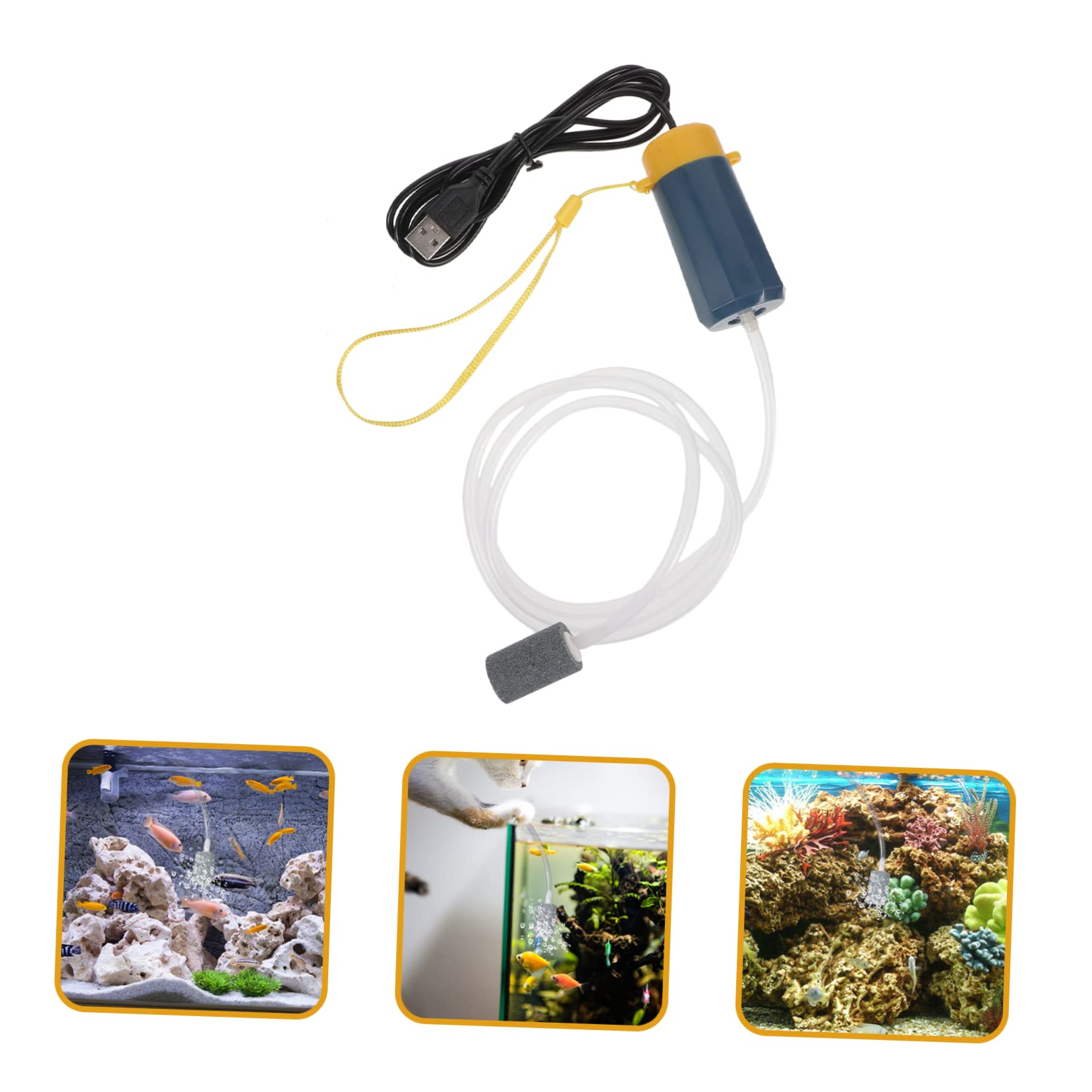 POPETPOP 3kawałki Usb Napędzana Pompa Powietrza Do Akwarium Cicha Pompa Tlenowa Do Zbiornika Rybnego Idealna Rybnych i Posiadłości Wydajna i Wytrzymała