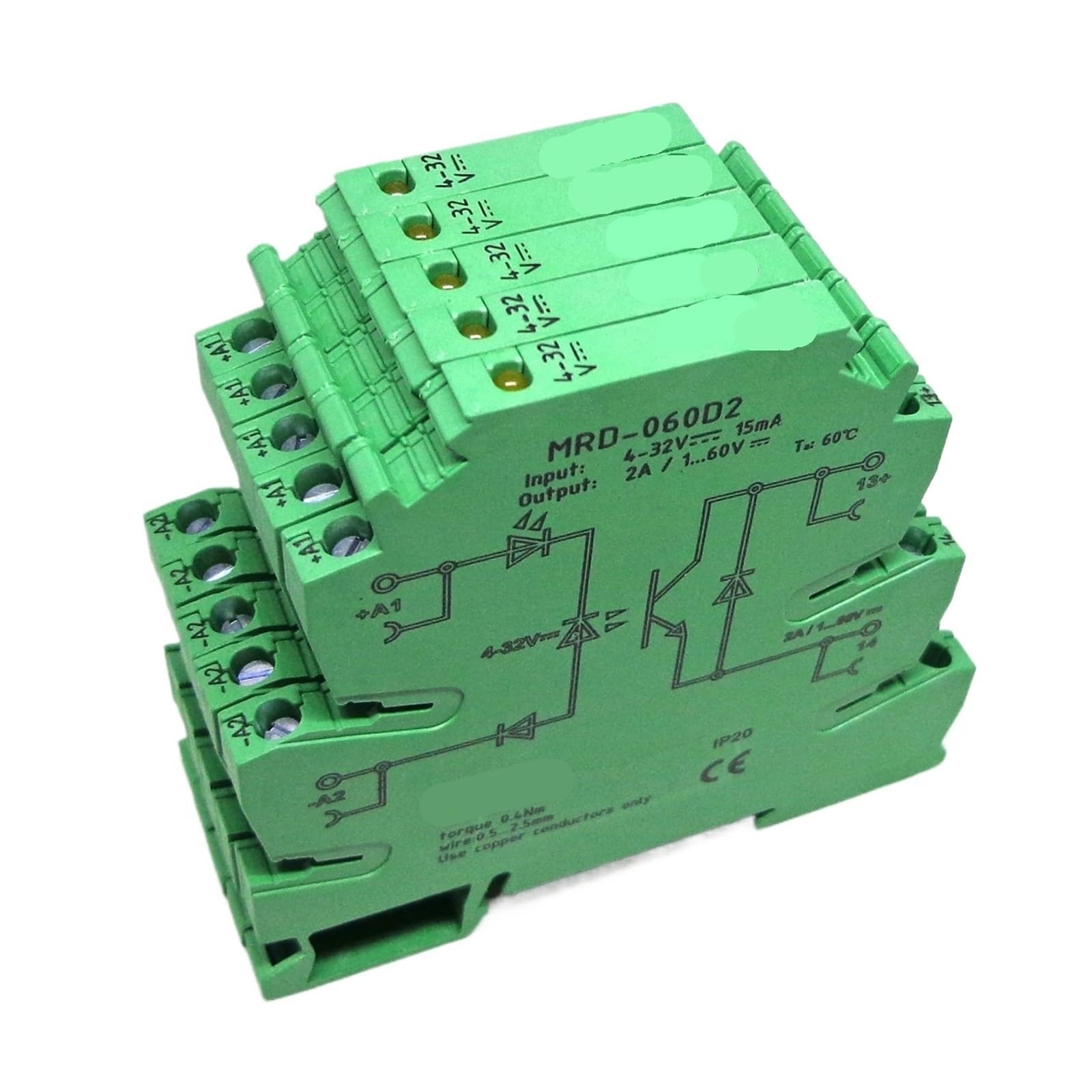 5 STÜCKE MRD-060D2 6,2mm 2A Eingang: 3-32 v DC Halbleiterrelais