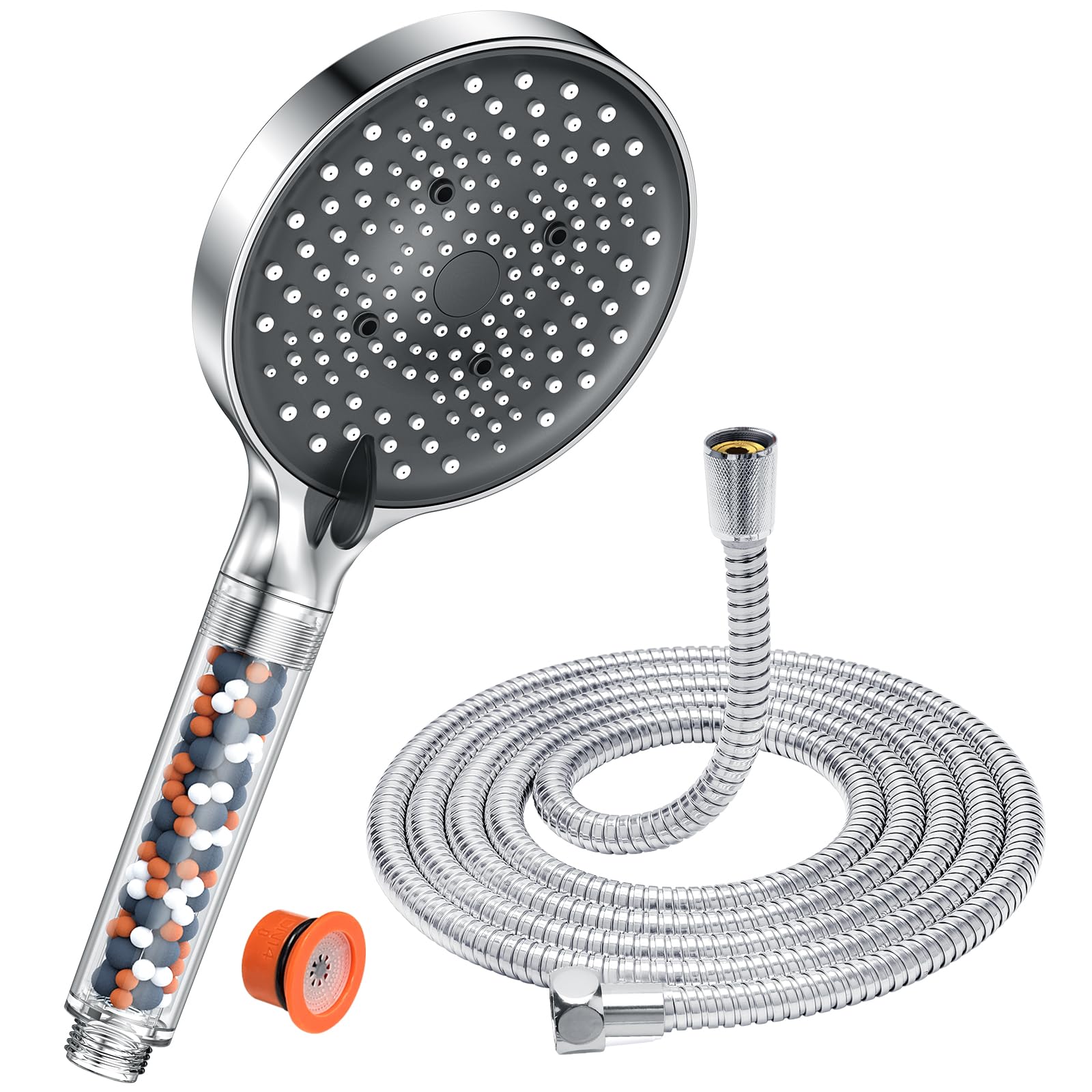 YEAUPE High Pressure Shower Head with 1.5M Hose Powerful Flow Shower head