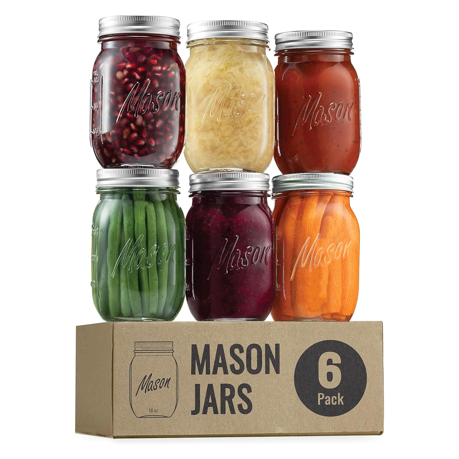 ELAORY Classic Mason Jars