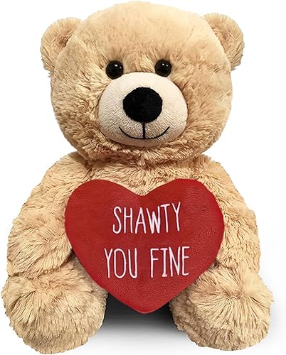 Miniatura 7 de Shawty You Fine - Oso de peluche de 10 pulgadas y bolsa de regalo, divertido regalo de peluche para novia, novio, mejor amigo, cumpleaños,
