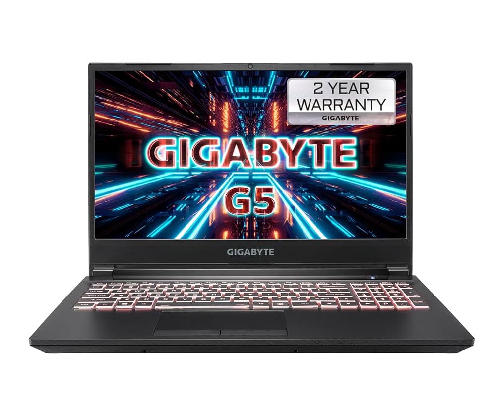 Gigabyte G5 Gaming Laptop, 15.6” FHD 144Hz, Intel Core i5