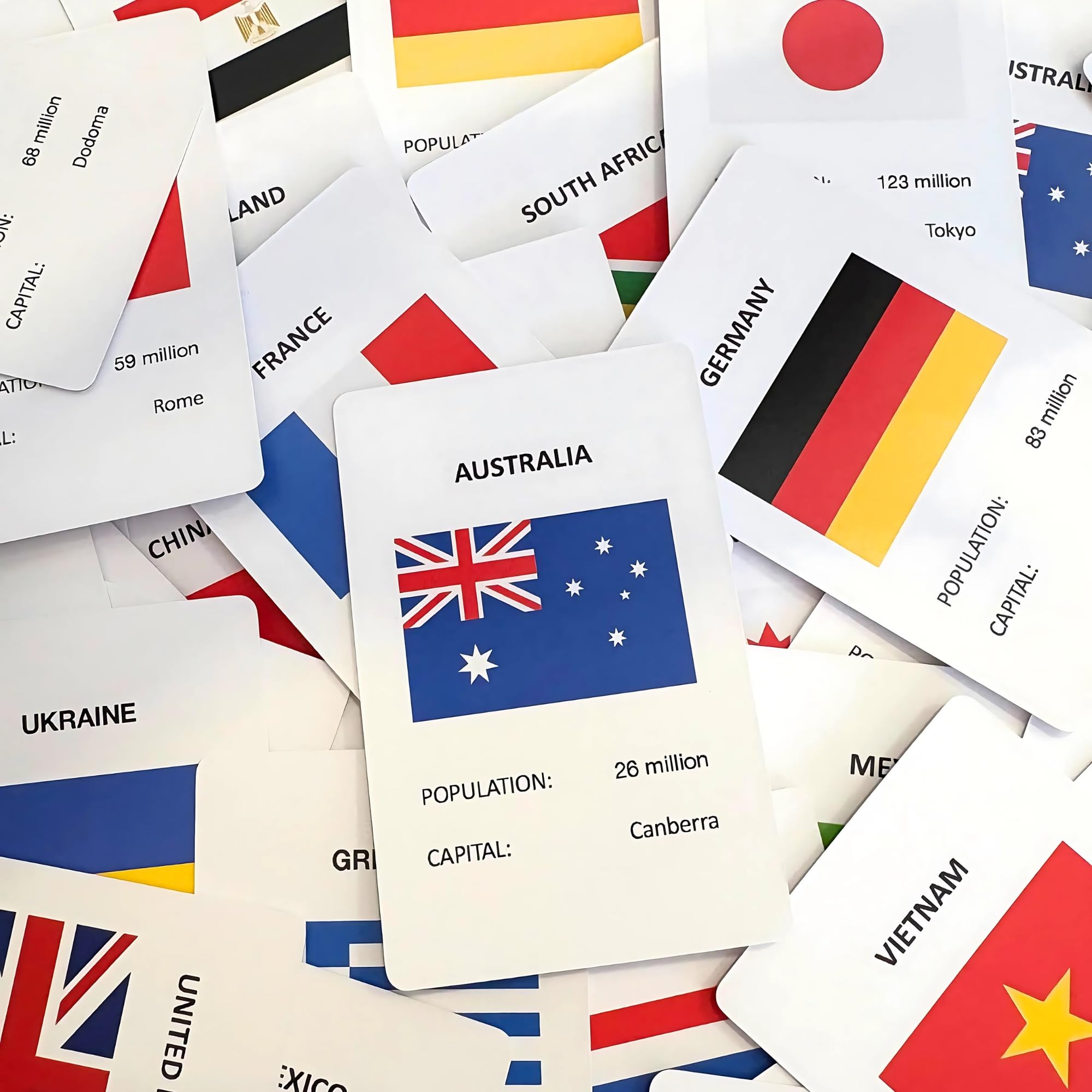 House of Marbles Flag Match Card Game (Big Pack), Vibrant Colors, 2.36 x 0.984 x 3.54 inches - Image 4
