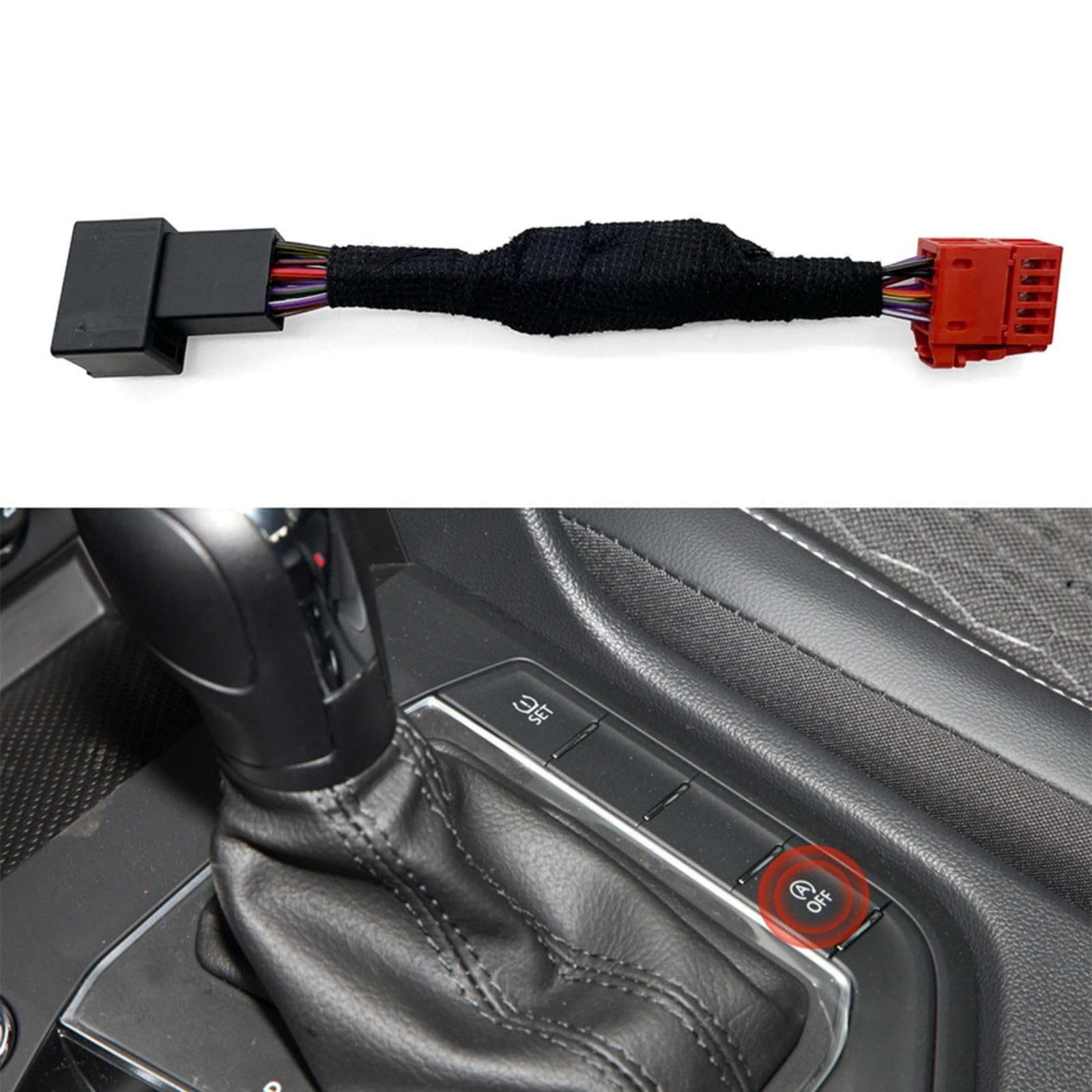 Per Tiguan MK2 Motor Start Stop Off Sensore Cablaggio Automatico Cavo di Controllo 10Pin Nero