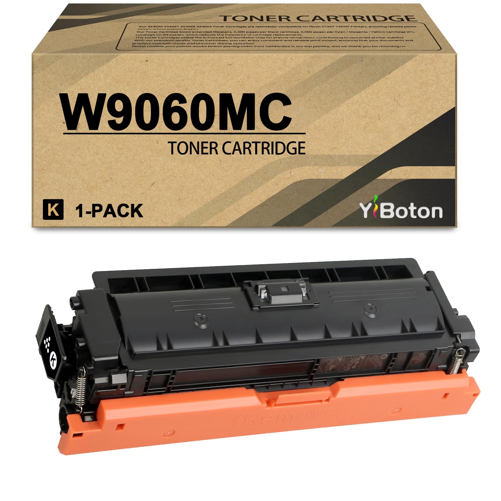 W9060 W9060MC Black Extra High Capacity Toner Cartridge 16,000 pages | Compatible with Color Managed E55040 E55040DW E57540dn E57540 E57540C Series Printers