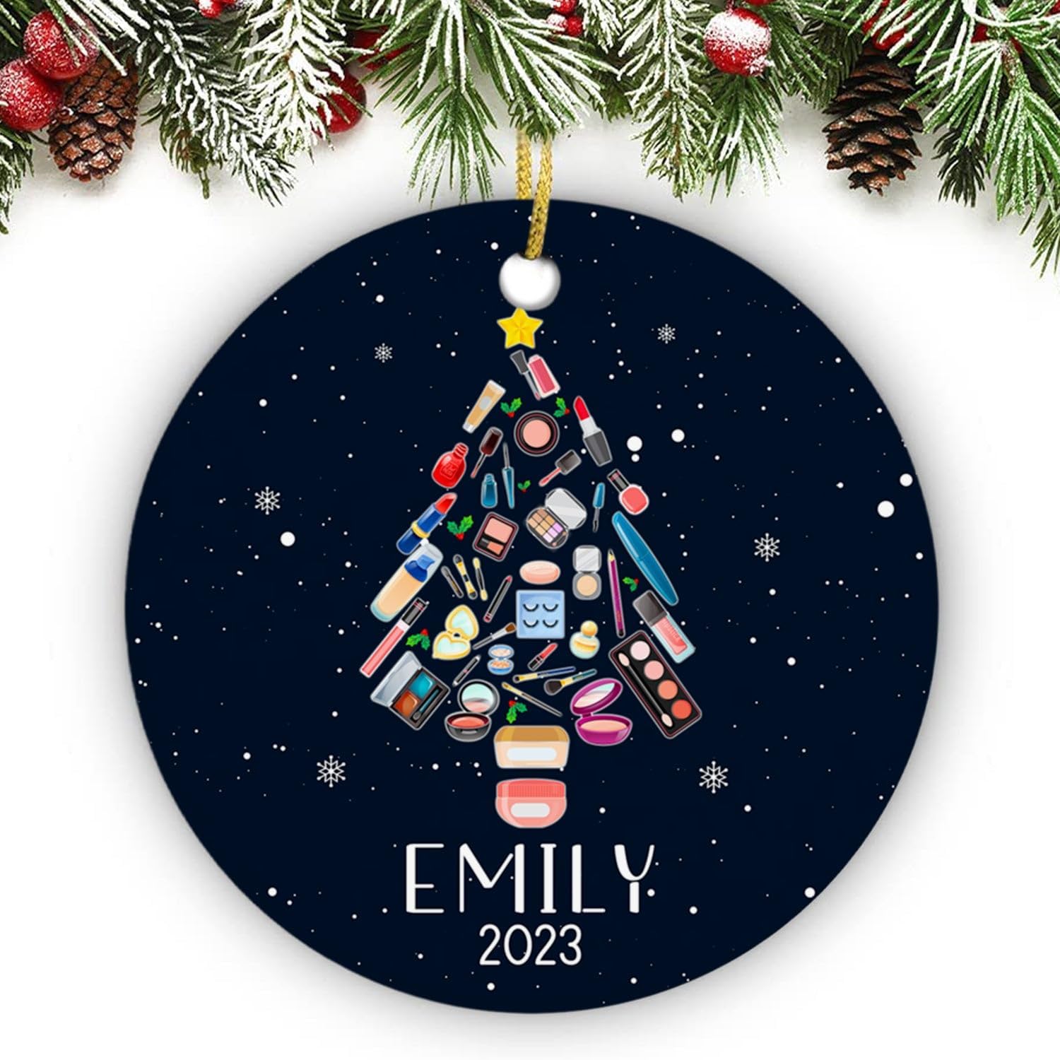 Makeup Christmas Ornaments 