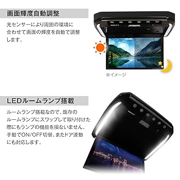 訳あり商品 13.3インチ 1080P リアモニター 軽量 HDMI 薄型 13.3インチ 1080P リアモニター 車載モニター 後部座席 軽量