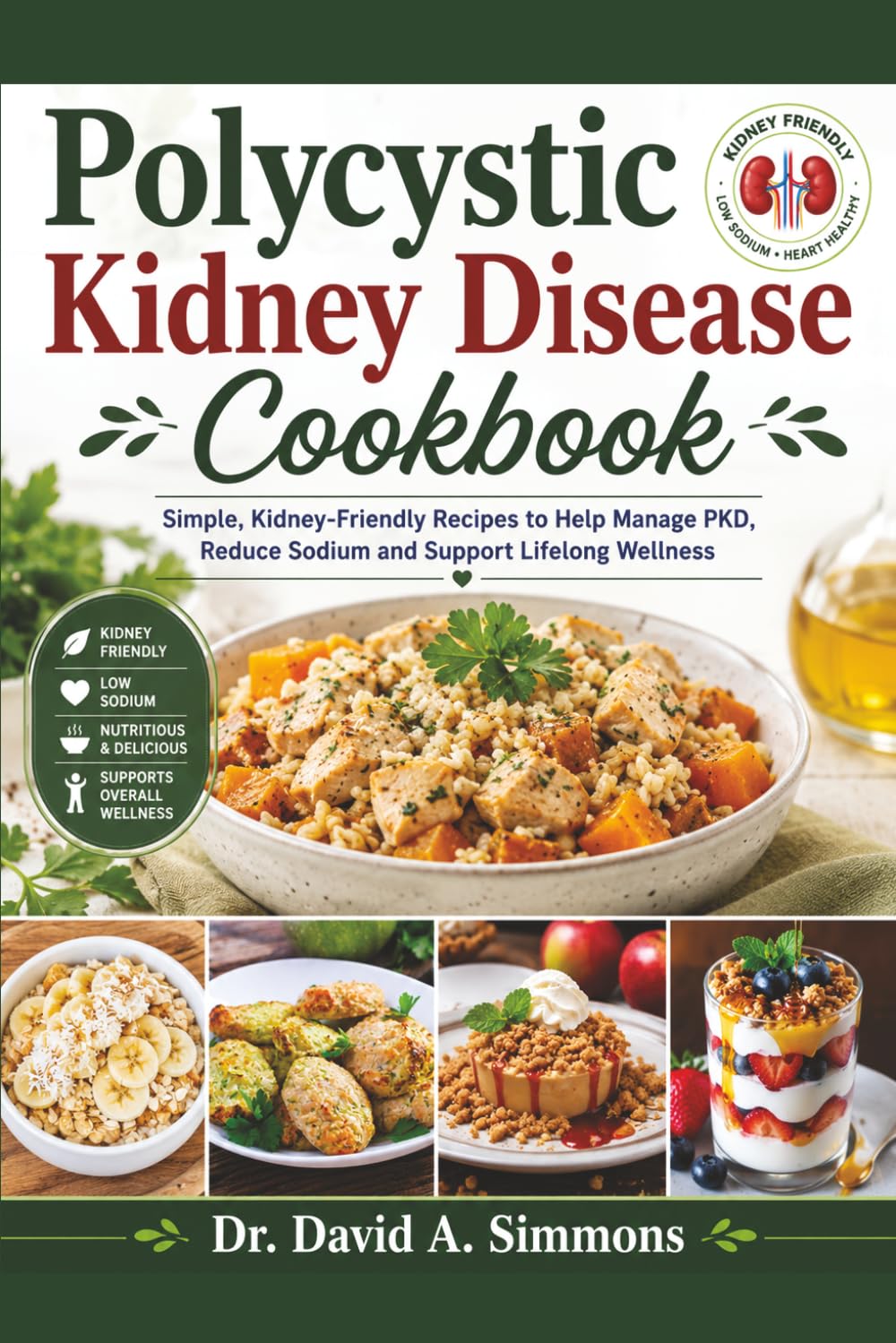 Polycystic Kidney Disease Cookbook: Simple, Kidney-Friendly Recipes to Help Manage PKD, Reduce Sodium and Support Lifelong Wellness