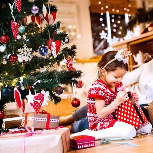 Miniatura 2 de 36 esferas decorativas de Navidad para árbol de Navidad, miniesferas colgantes de plástico de 1.2 pulgadas (1.6 in), irrompibles, juego de bolas