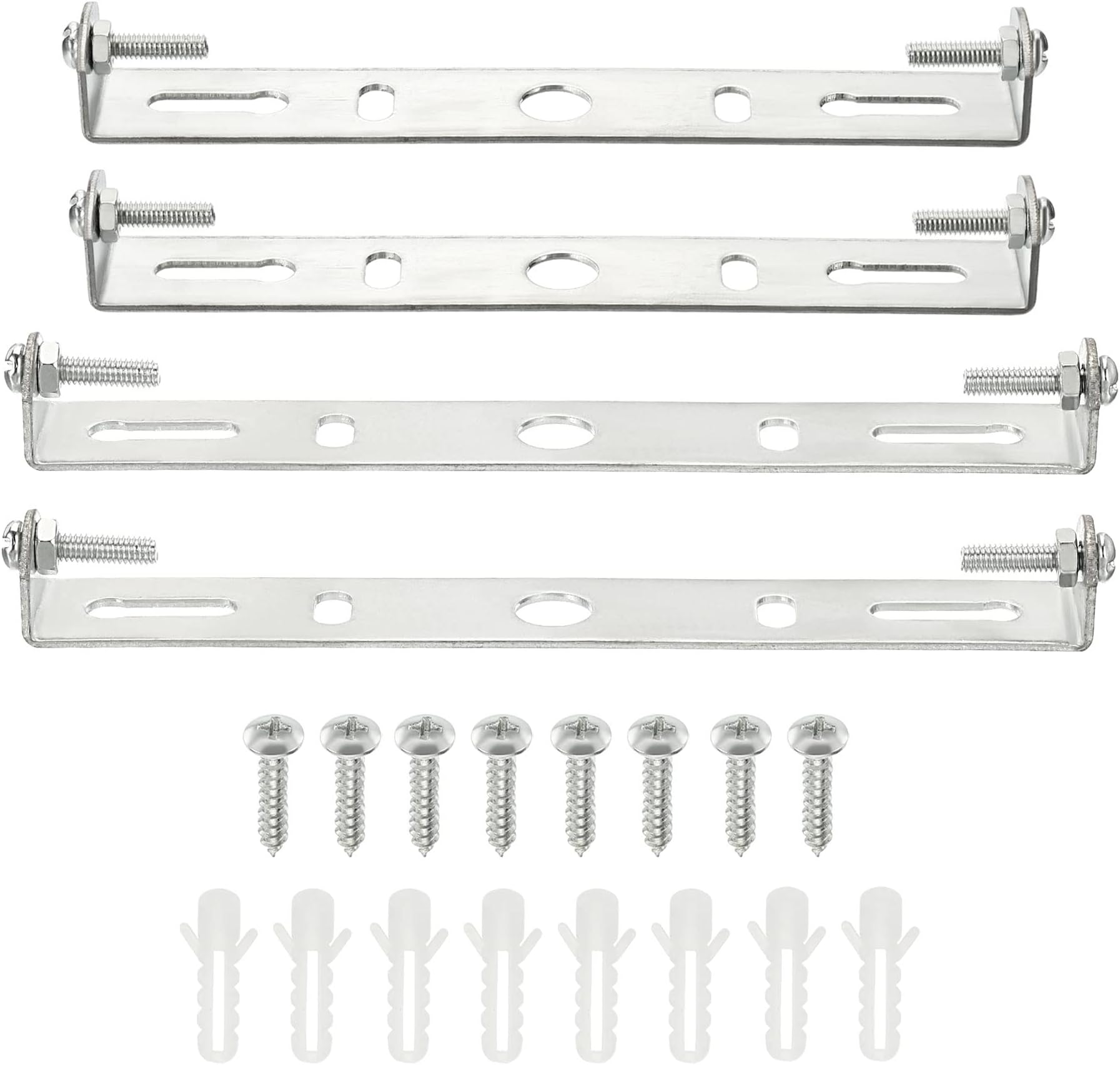 MECCANIXITY Ceiling Light Plate, 130x18x17mm 140x20x15mm Lighting Fixture Mounting Bracket for Home Office Chandelier, Pack of 4