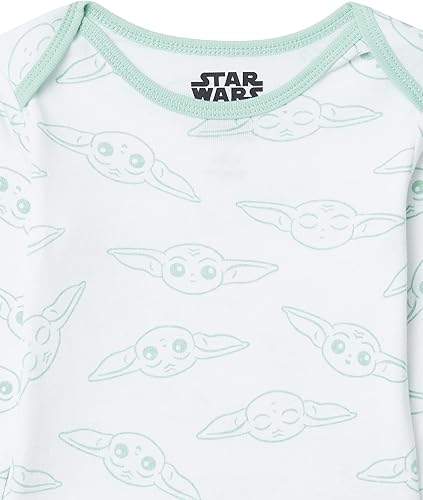 Vista 13 de Yaxa Essentials Disney Marvel Star Wars - Body unisex de manga larga para bebés, paquete de 5