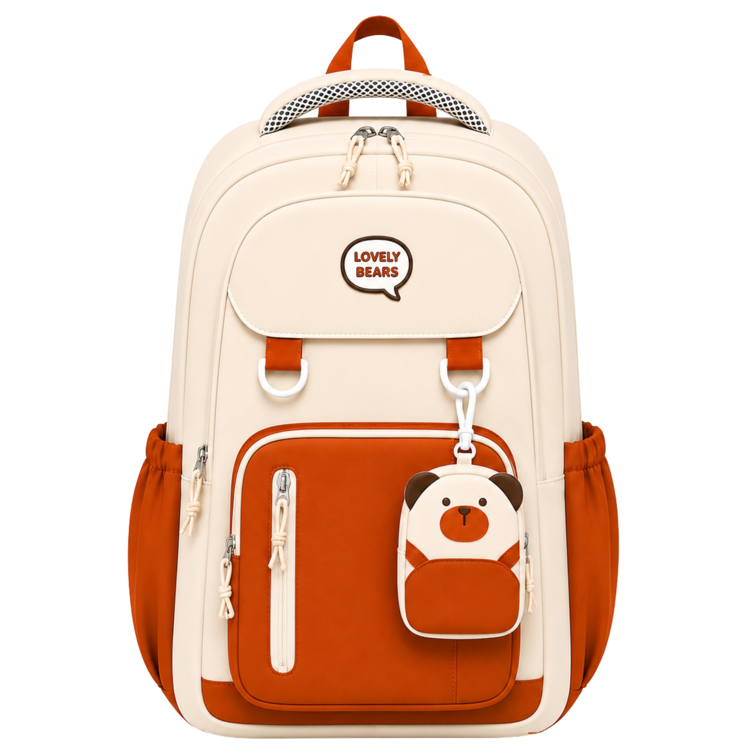 lyfco Korean Style Unisex School & College Backpack With Detachable Pouch | 18 Inch Large Capacity Bag For Girls & Boys Age of 12-16 Years | Best For Middle & High School, College, Tution, Travel, Camping-picture-50