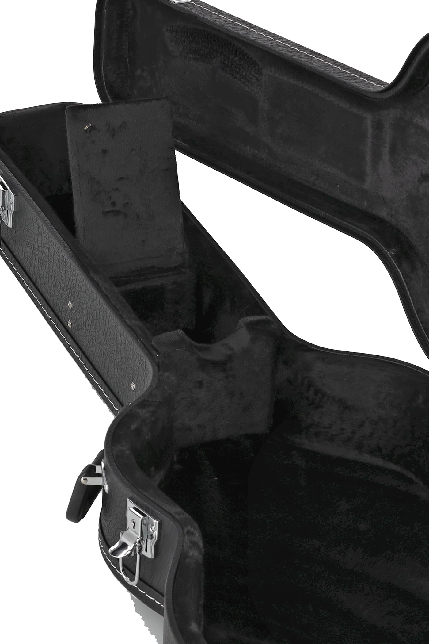 GEWA custodia in legno con rivestimento in plastica nera, custodia per chitarra classica
