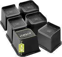 Vista 33 de Elevadores de cama de 2 pulgadas, 3 pulgadas, 4 pulgadas, 6 pulgadas, 8 pulgadas, resistente, elevador de muebles de gran tamaño para sofá, mesa