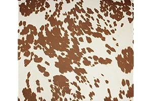 Suede Velvet Fabric Udder Madness Upholstery Cow Print 54" Wide