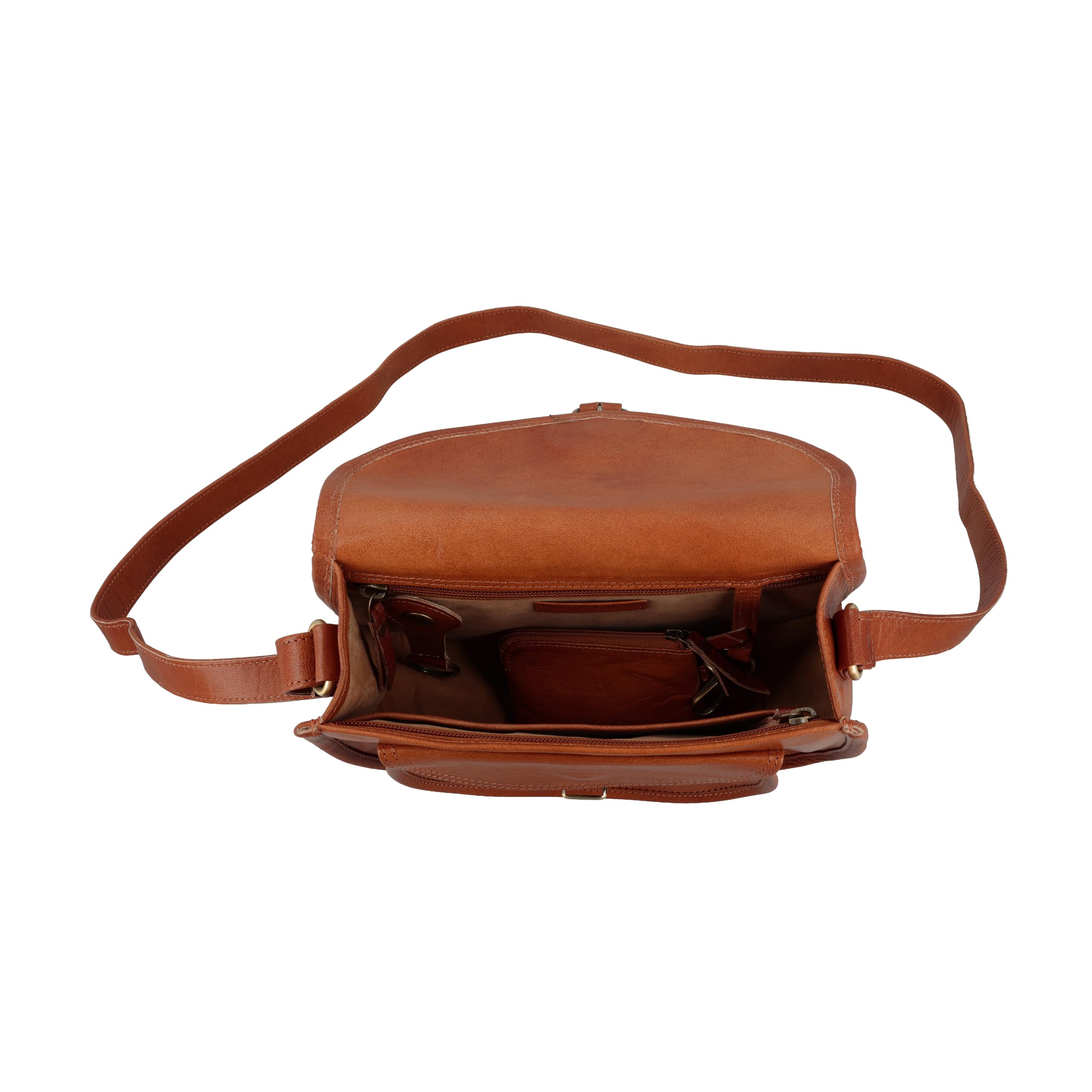 Gusti Borse in pelle - “Evelyn” borsetta da donna a tracolla piccola vintage