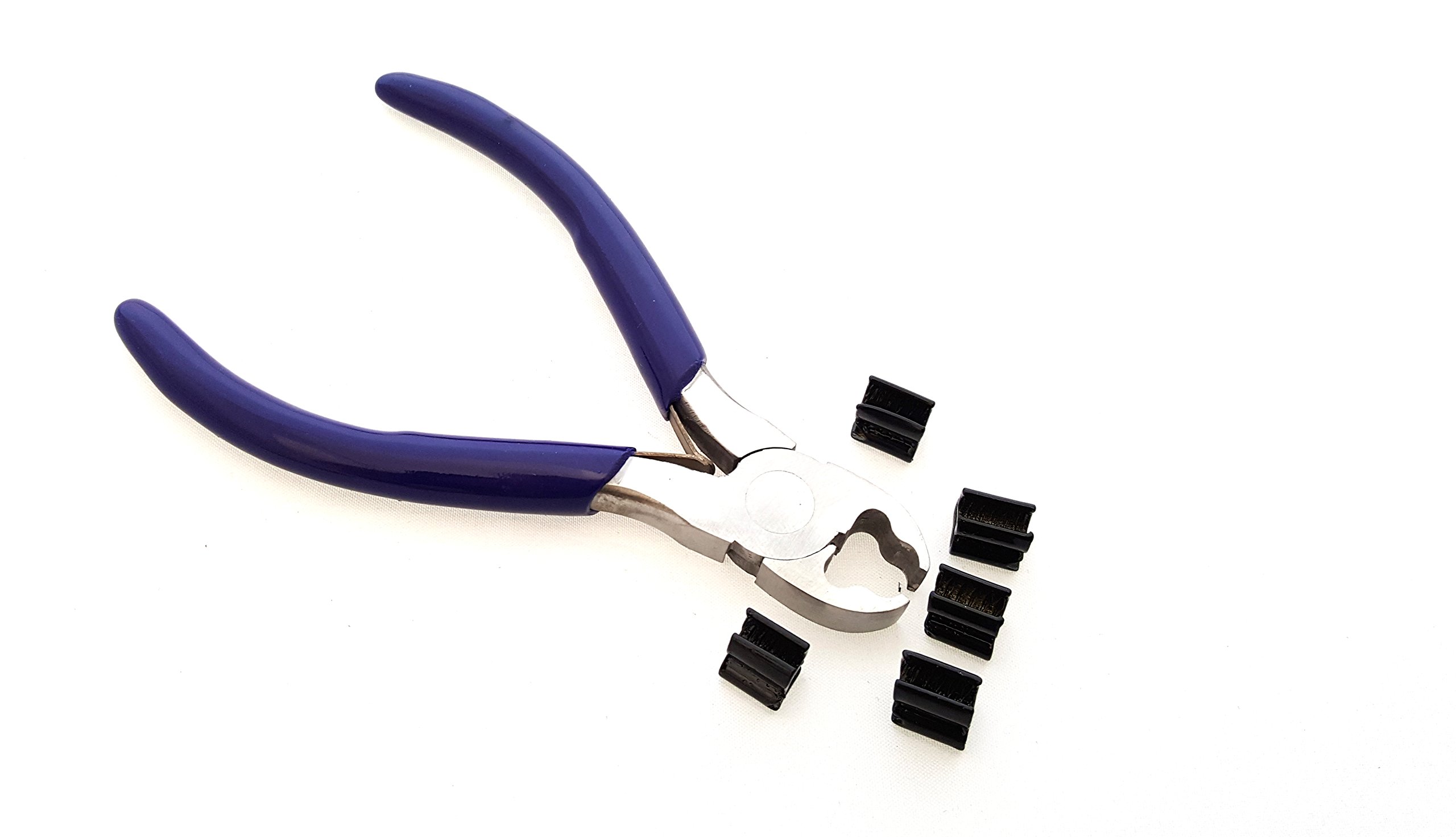 starlingukpk Quality Falconry Tail Mount Plier With 5 Free Black Tail Mounts. (Blue)