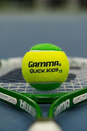 Miniatura 6 de GAMMA Quick Kids - Pelotas de tenis de entrenamiento de 36, 60 y 78 para niños y principiantes, núcleo de baja compresión que reduce la velocidad