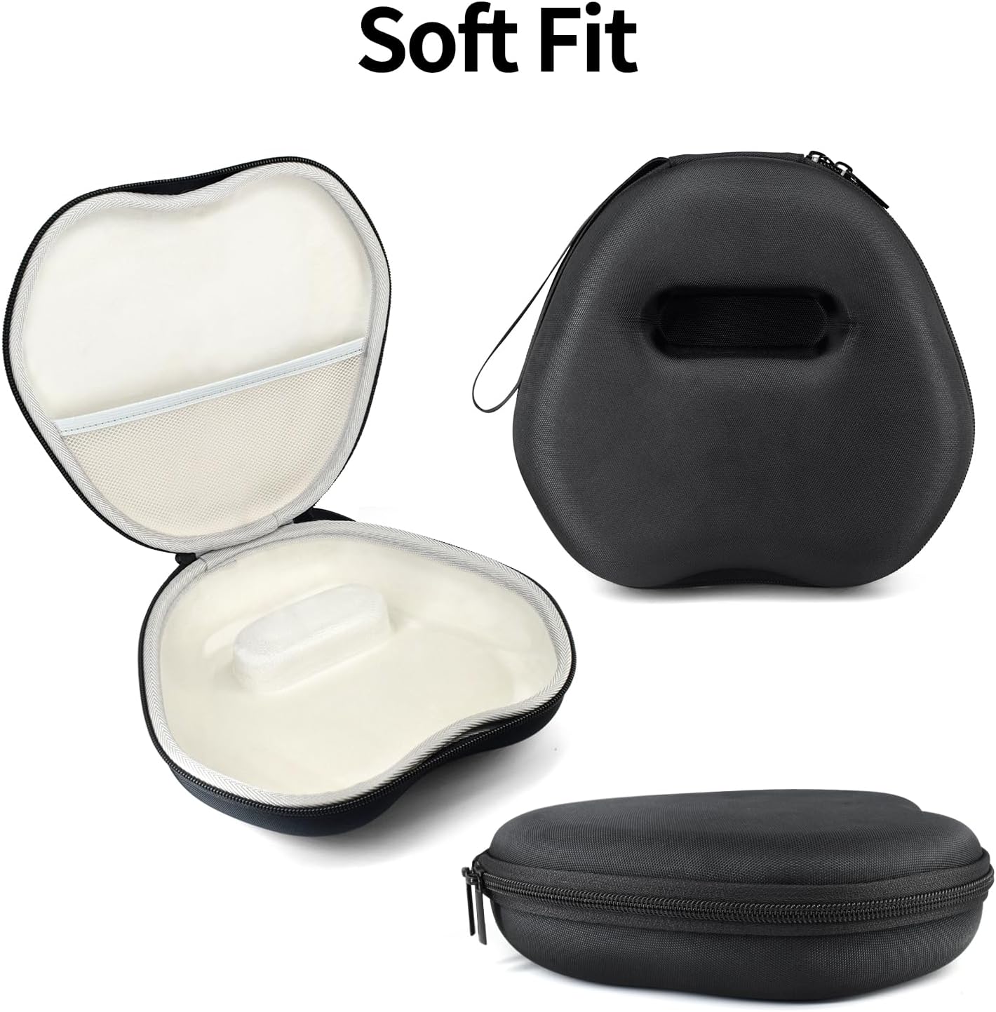 Headphone Case for Edifier W820NB Bluetooth Noise Cancelling Headphone, Headphone Bag Compatible with EDIFIER Free Pro, Mesh Bag for USB Cables, Chargers and Other Accessories, Headset Case Travel Bag - Image 7