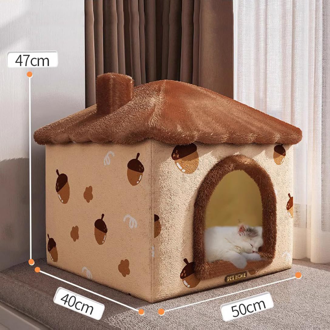 Amazon | ペットハウス ドーム型 犬 猫 ベッド 冬 室内 かわいい