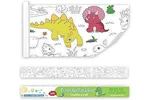 Kryhonva Dinosaur Coloring Paper Roll for Kids