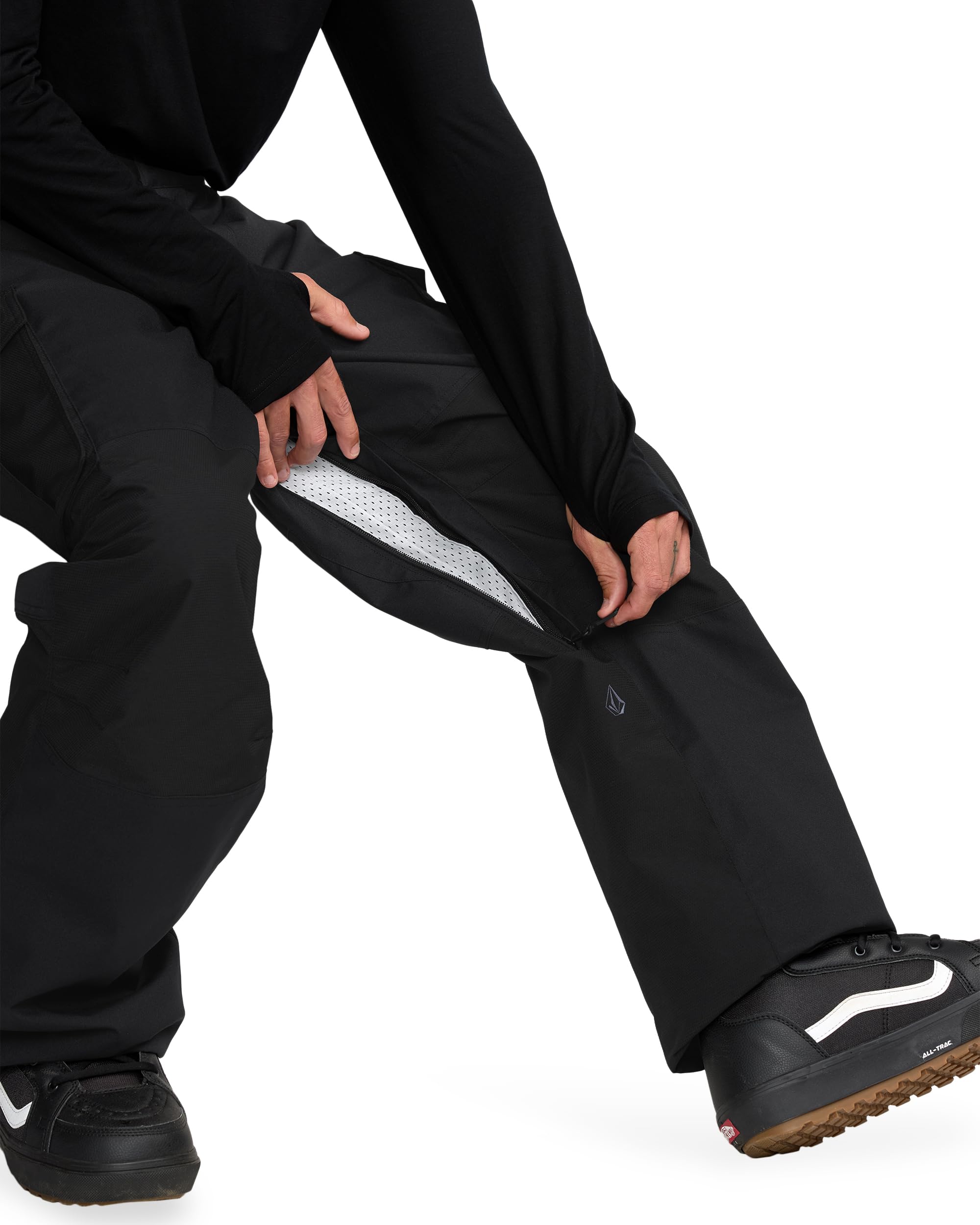 Volcom Herren Nwrk Baggy Snowboardhose - 10k wasserdicht atmungsaktiv 2-lagig