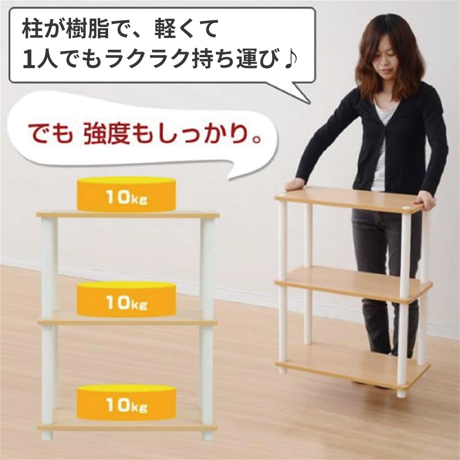 【送料込み】激安⭐️ S-VIEWラック 4段 定価21384円 【即決OK】 楽天市場】ラック 棚 4段 幅59cm×奥行き28cm×高さ71cm(組立時