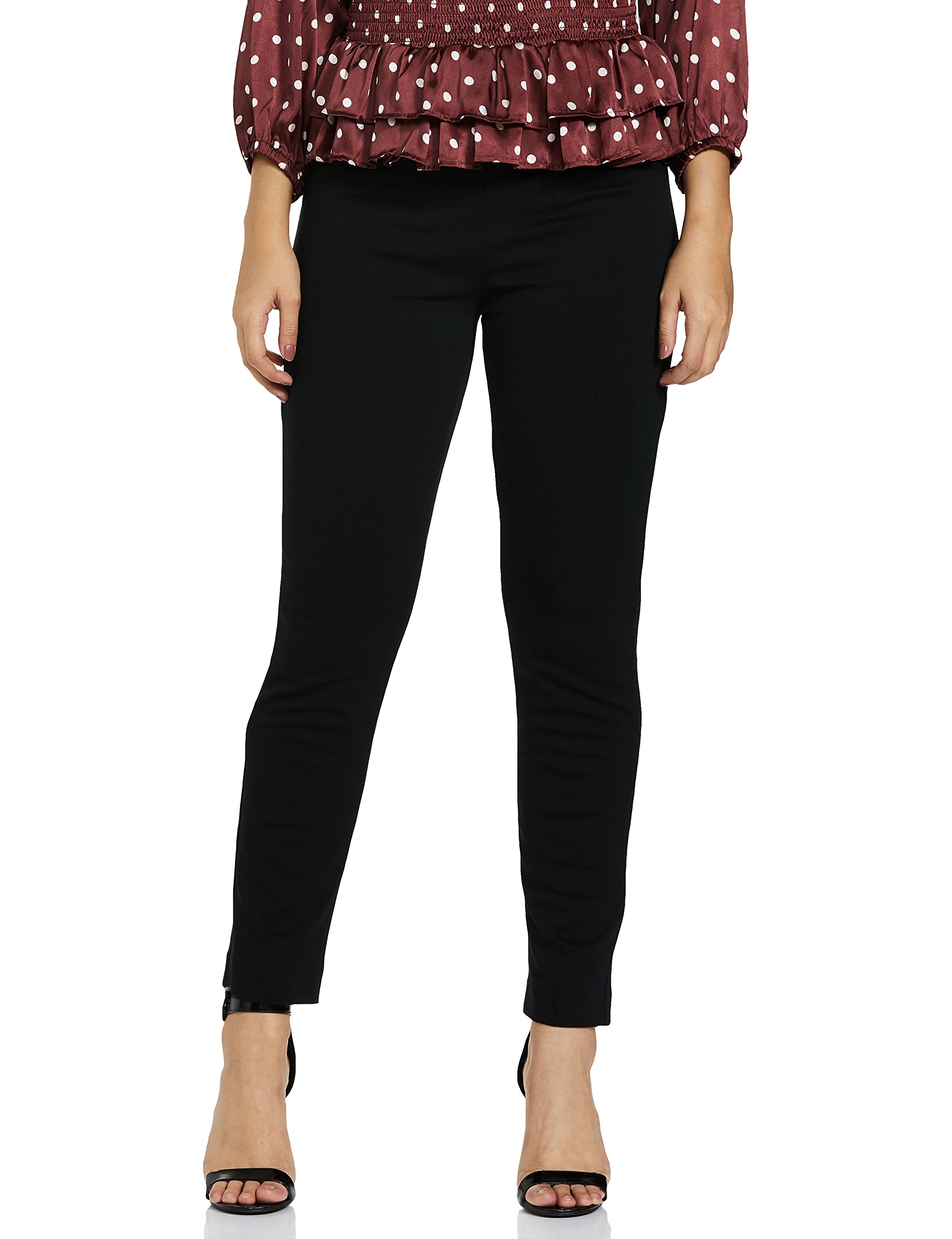 Women's Regular Fit Mid Rise Pants-image-34