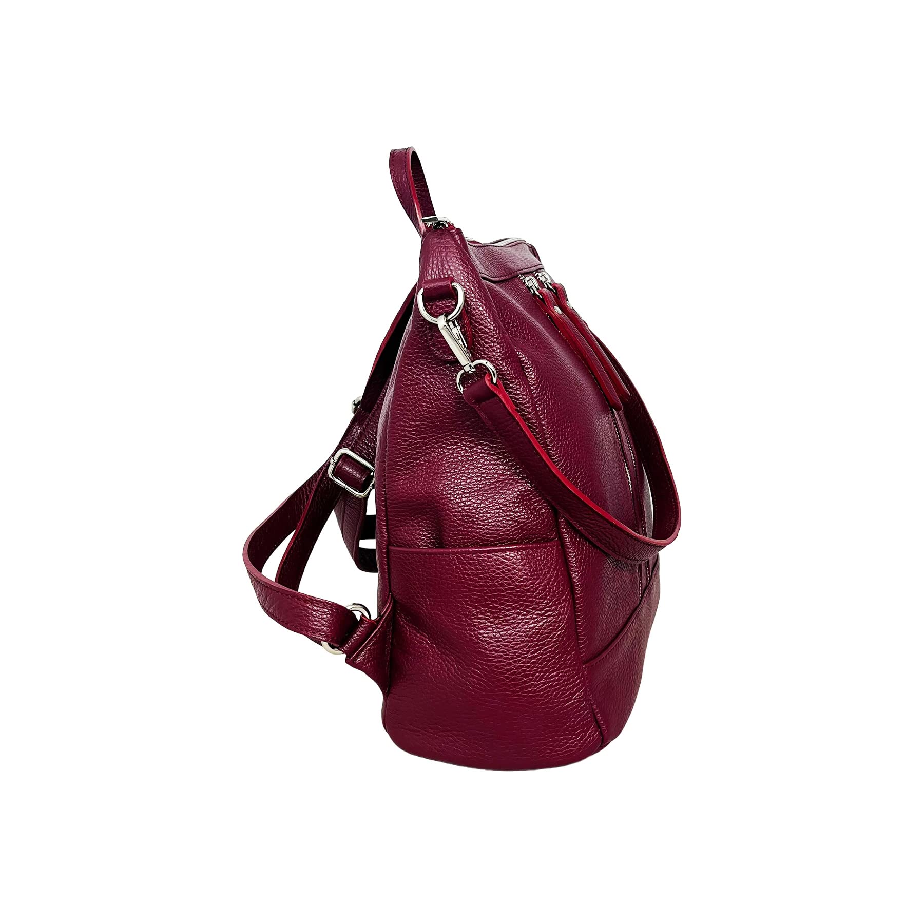 Cheval Firenze Zaino Alya, Vera Pelle Made in Italy (Bordeaux)