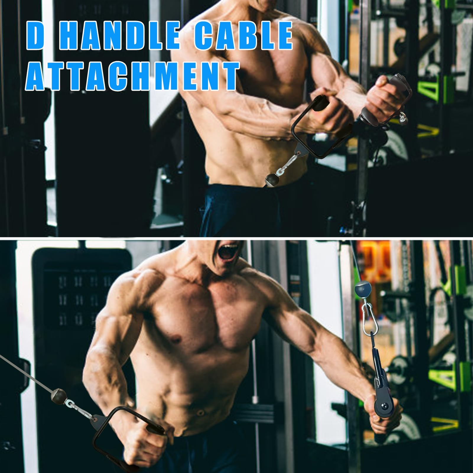 BLUSLM Ergonomiczne opaski linowe Triceps 27 w 32 40 119 cm bardzo długie siłownia latte pull up bar latte opaski kablowe opaski kablowe