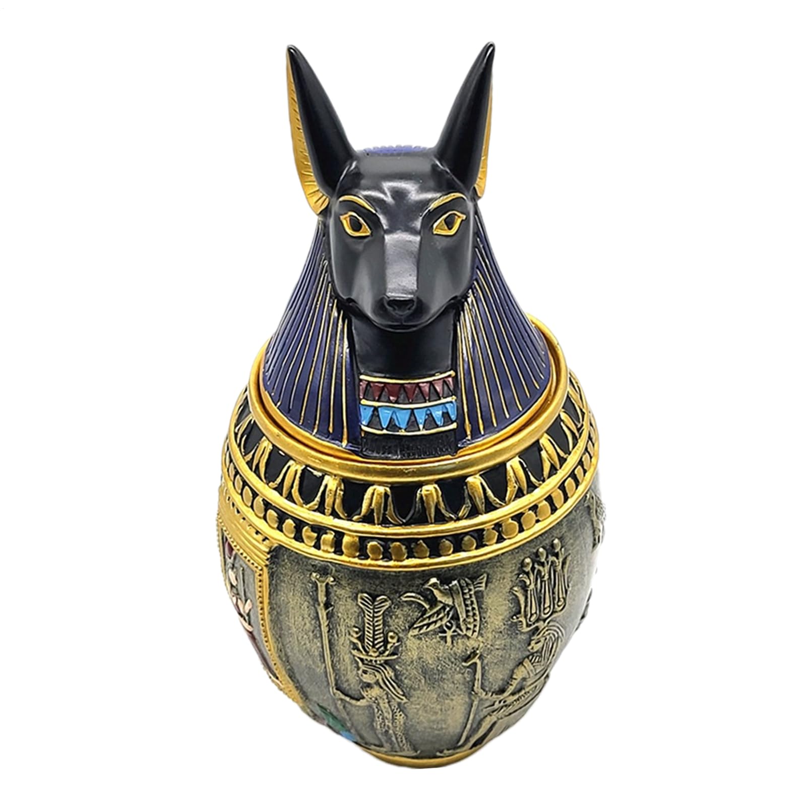 Pet Urn, Ancient Egypt Cat Urns For Ashes, Dog Urn, Resin Egyptian Canopic Jar Memorial Gift, Pet Funeral Supplies