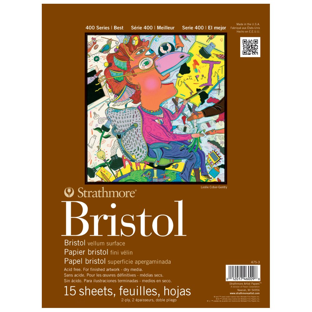 Strathmore 400 Bristol 2Ply Vellum 9X12 Pad