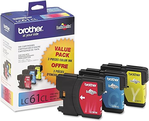 Miniatura 3 de Brother LC613PKS - Cartuchos de tinta de color de rendimiento estándar genuinos, paquete de 3 unidades de tinta de color, incluye 1 cartucho de cada