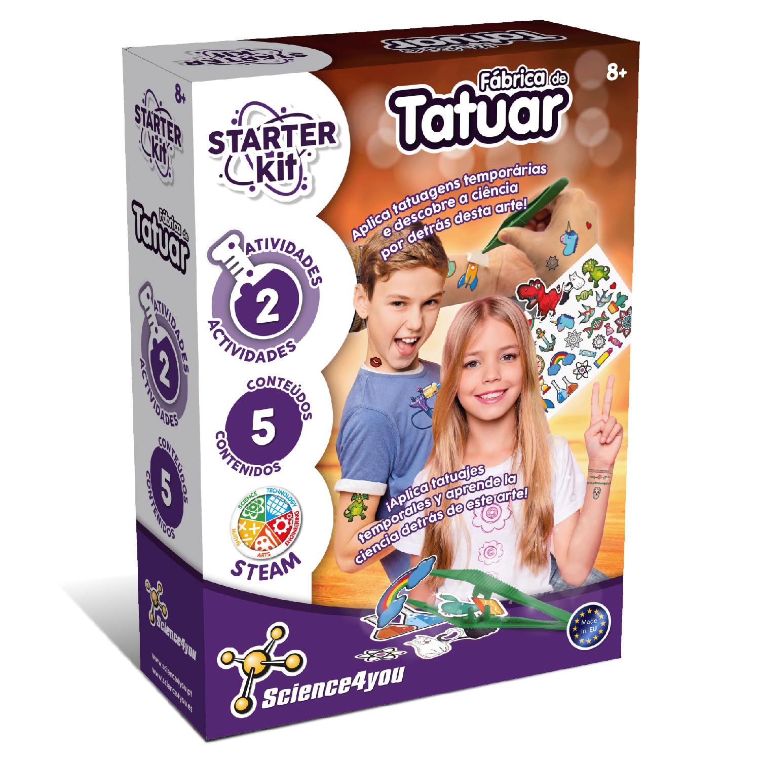 Science4you Starter Kit Lipgloss – Haz Tus Propios Brilhos de Labios, Regalo Científico y Educativo, Juego de Cosmética y Belleza, 2 Experimentos Sencillos y Divertidos para Niños 6 7 8+ Años — view 8