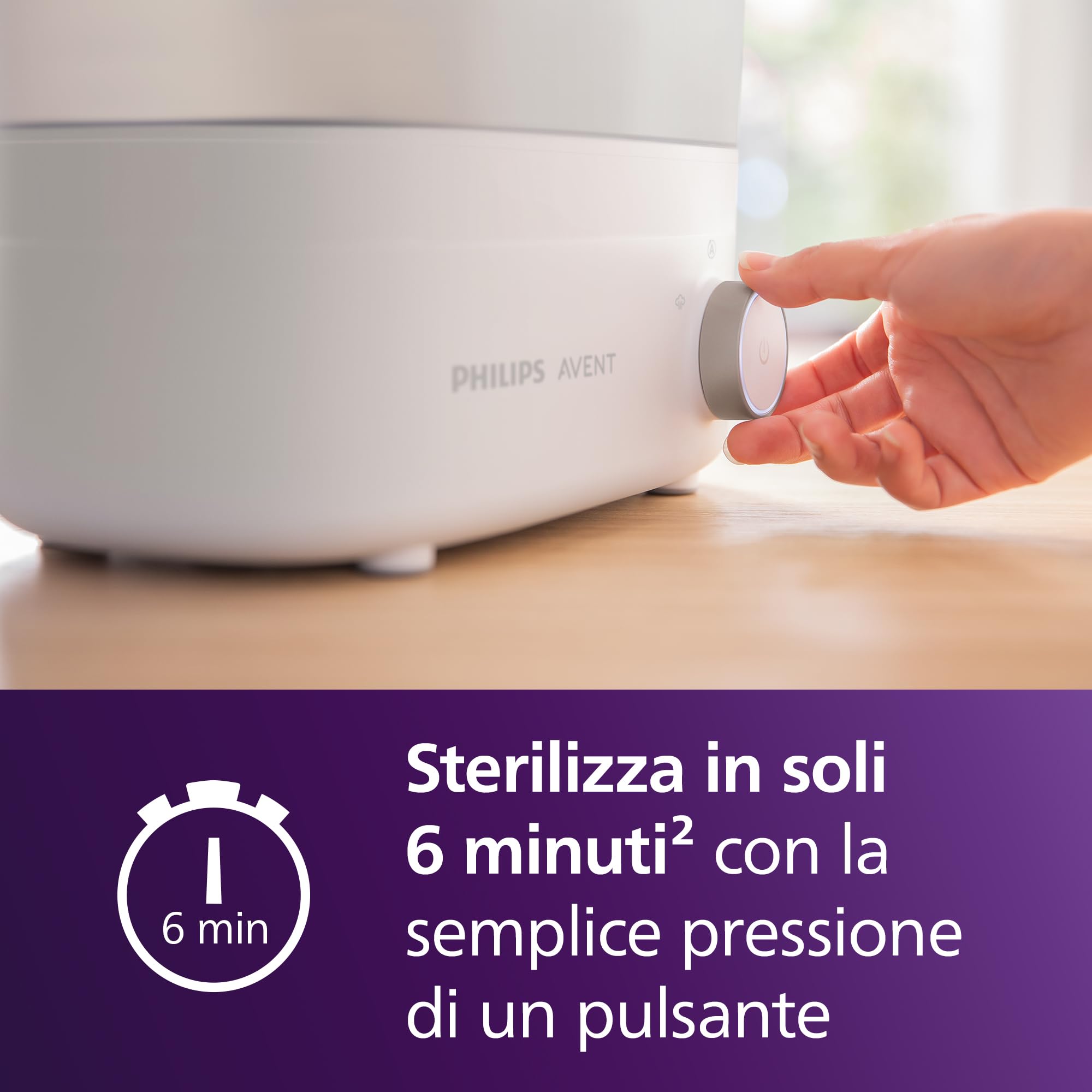 Philips Avent Sterilizzatore e asciugatrice per biberon, rapido e igienico SCF293/00