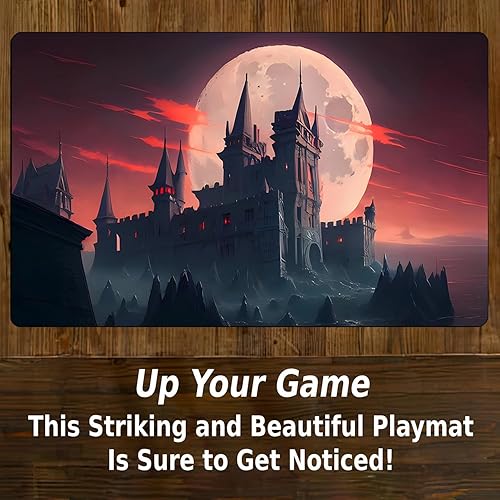 Vista 59 de MTG - Tapete de juego con bordes cosidos, parte inferior de goma antideslizante, tapete de juego TCG para gatos, superficie de goma lisa, tapete