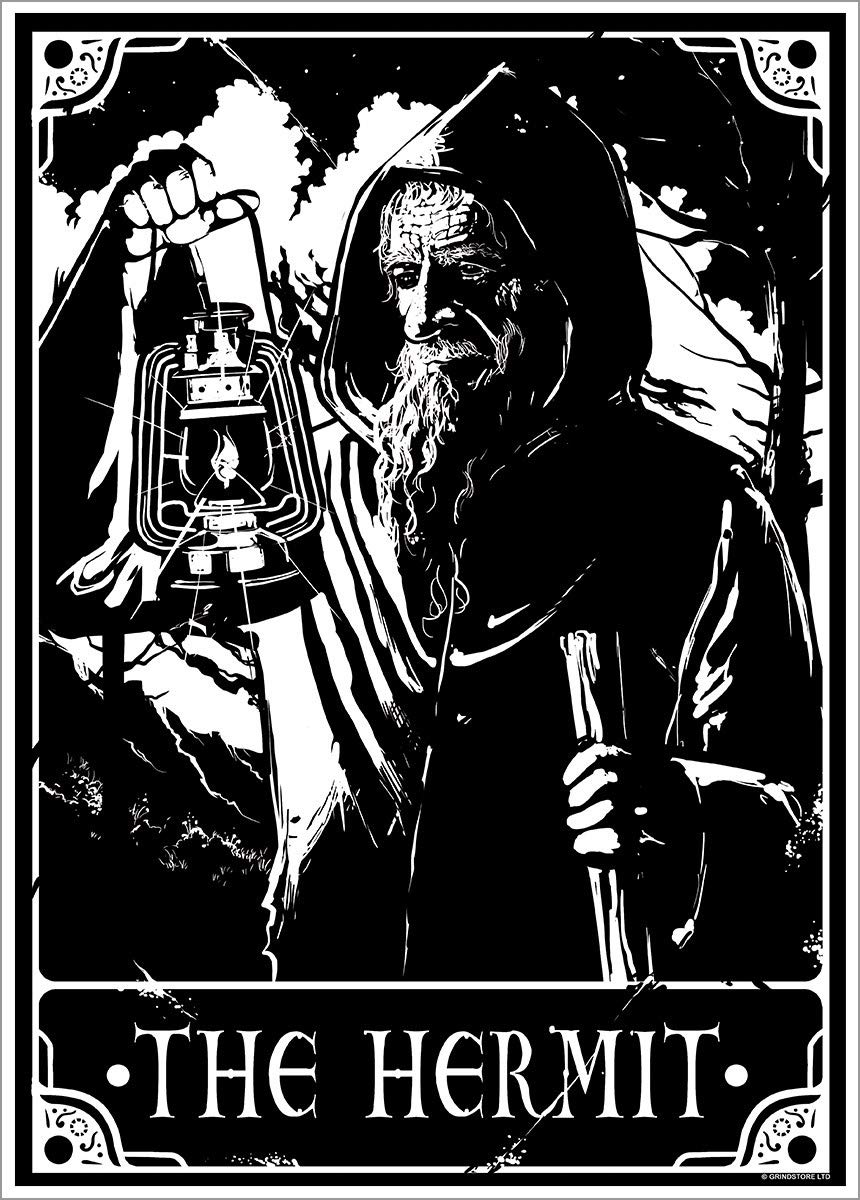 Deadly Tarot Nc - The Hermit Mini Poster 32X44cm