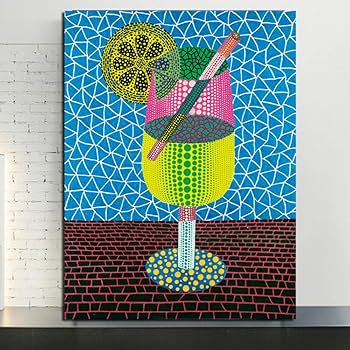 草間弥生レモンスカッシュ油絵水彩画掛軸リトグラフ絵画オブジェ古美術