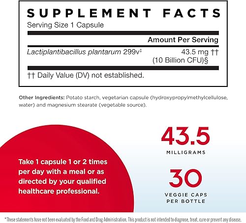 Miniatura 2 de Jarrow Formulas Soporte intestinal ideal  10 mil millones de organismos por porción  30 tapas vegetales paquete de 2  Apoyo intestinal  Reduce la