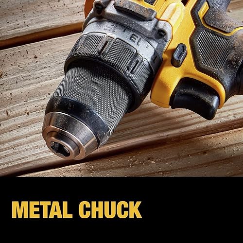 Miniatura 8 de DEWALT 20V MAX* XR® Kit de taladro/destornillador inalámbrico sin escobillas de 1/2 pulgada (DCD800P1), Amarillo