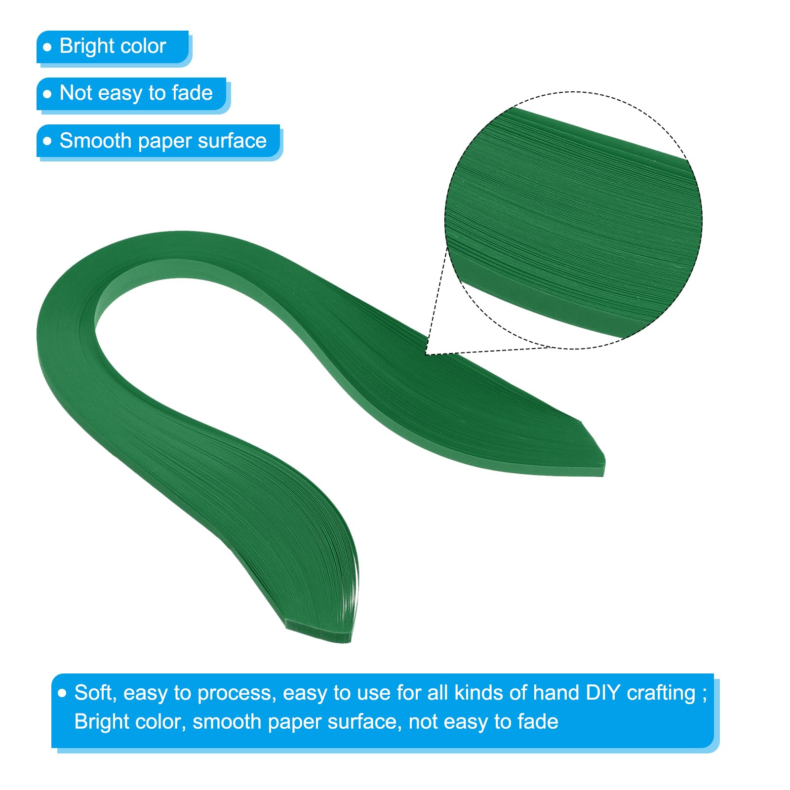 PATIKIL Quilling Strips Paper 600pcs 5mm 39cm Origami Paper Quilling Kits for Art DIY Hand Craft Christmas Dark Green - Image 3