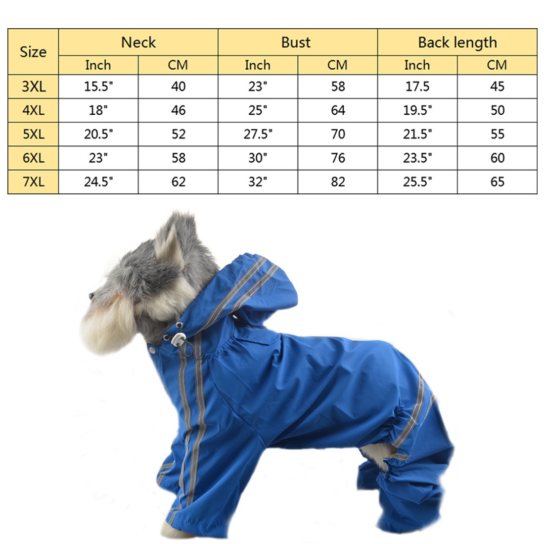 Manteaux de Pluie imperméables pour Chien, imperméable pour Chien, imperméable réfléchissant, grands Chiens, Quatre Pattes, Veste de Pluie, imperméable pour ani